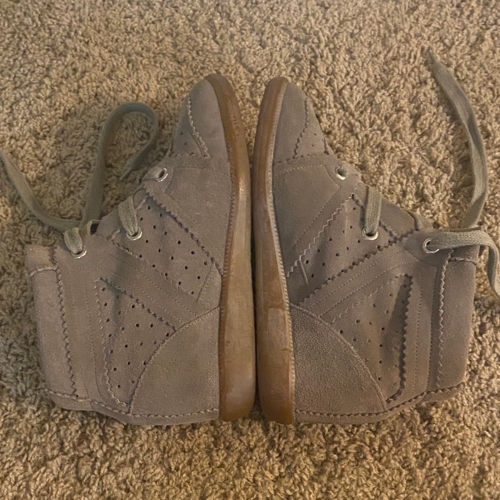 Isabel Marant Brown Wedge Sneakers - Picture 4 of 10